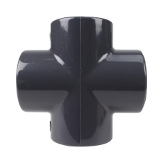 Croix - 40 mm - Femelle à coller - PVC pression 2