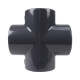 Croix - 40 mm - Femelle à coller - PVC pression