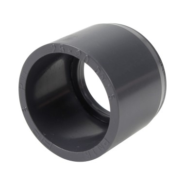 Réduction incorporée - 25/20 mm - Mâle/Femelle à coller - PVC Pression