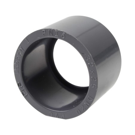 Réduction incorporée - 32/25 mm - Mâle/Femelle à coller - PVC Pression