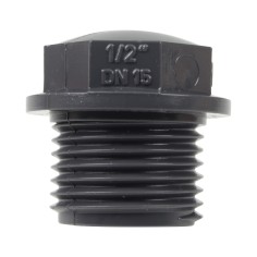 Bouchon - Mâle fileté 1/2'' - PVC pression
