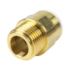 Union simple laiton - Mâle filetée 1/2''-  Push in 15 mm 2