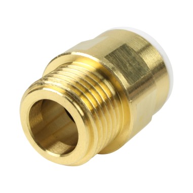Union simple laiton - Mâle filetée 1/2''-  Push in 15 mm