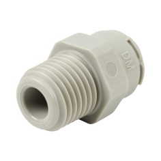 Union simple - Mâle filetée 1/4'' - Push in 1/4'' 2