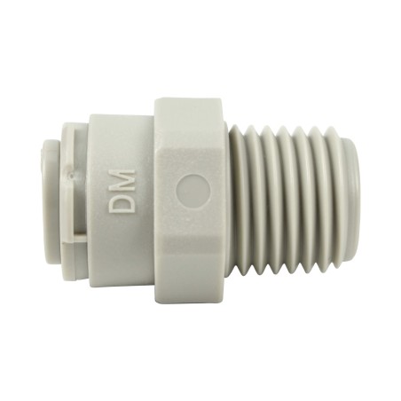 Union simple - Mâle filetée 1/4'' - Push in 1/4''