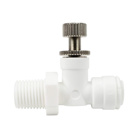 Vanne débit réglable - Mâle filetée 1/4'' - Push in 1/4''