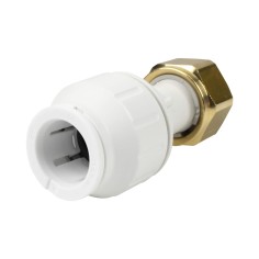 Union écrou laiton - Femelle taraudée 1/2'' - Push in 15 mm