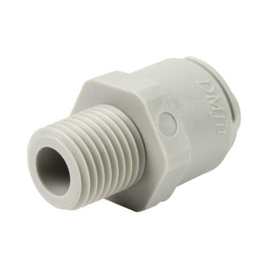 Union simple - Mâle filetée 1/4'' - Push in 3/8''