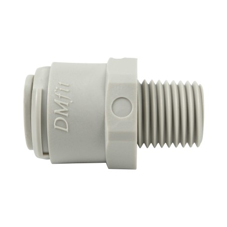 Union simple - Mâle filetée 1/4'' - Push in 3/8''