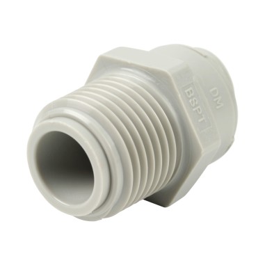 Union simple - Mâle filetée 1/2'' - Push In 1/2''