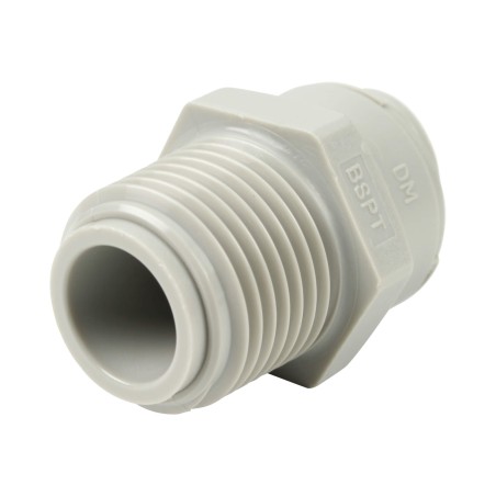 Union simple - Mâle filetée 1/2'' - Push In 1/2''