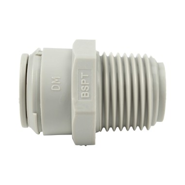 Union simple - Mâle filetée 1/2'' - Push In 1/2''