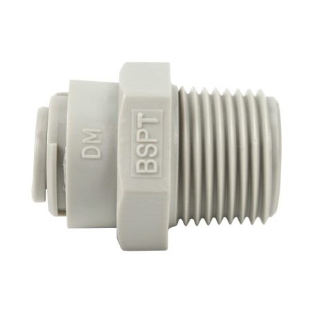 Union simple - Mâle filetée 3/8'' - Push In 1/4''