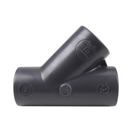 Té Y 45° - 25 mm - Femelle à coller - PVC Pression