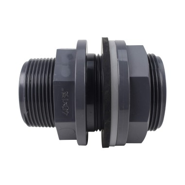 Traversée de réservoir - 40 mm - Femelle à coller - Filetée 1''1/2 - PVC Pression 