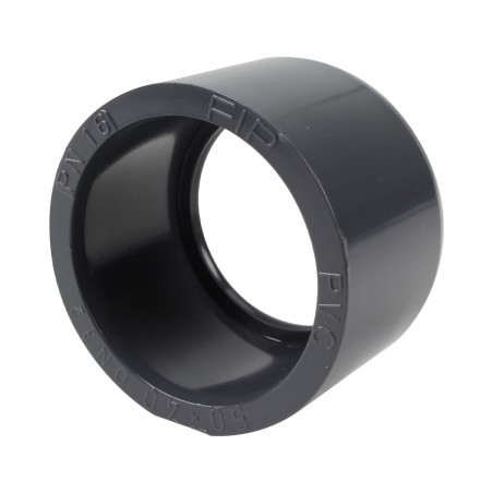 Réduction incorporée - 50/40 mm - Mâle/Femelle à coller - PVC Pression