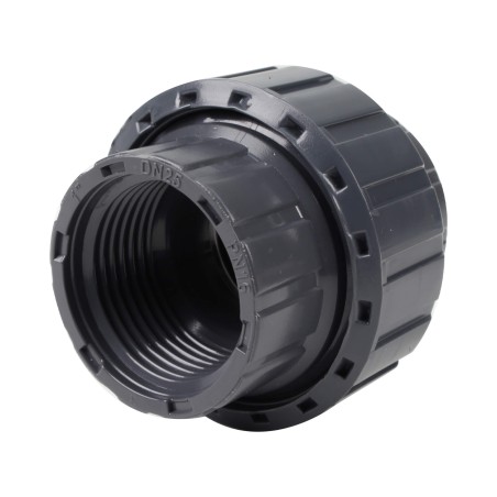 Union trois pièces - Taraudée femelle 1''  - PVC Pression