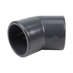 Coude 45° FF - 40 mm  - Femelle à coller - PVC pression