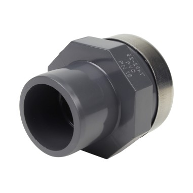 Embout mixte - 32/25 mm - Mâle/Femelle à coller - Taraudé 1'' - PVC Pression