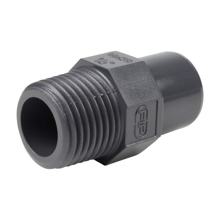 Embout mixte - 20/16 mm - Mâle/Femelle à coller - Fileté 1/2'' - PVC Pression