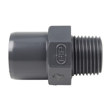 Embout mixte - 25/20 mm - Mâle/Femelle à coller - Fileté 1/2'' - PVC Pression