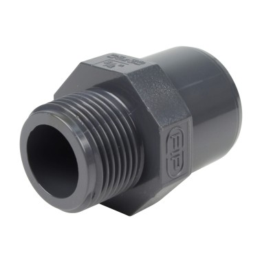 Embout mixte - 32/25 mm - Mâle/Femelle à coller - Fileté 3/4'' - PVC Pression