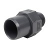 Embout mixte - 20/16 mm - Mâle/Femelle à coller - Fileté 3/8'' - PVC Pression