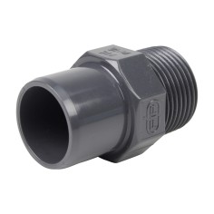 Embout mixte - 25/20 mm - Mâle/Femelle à coller - Fileté 3/4'' - PVC Pression