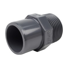 Embout mixte - 32/25 mm - Mâle/Femelle à coller - Fileté 1'' - PVC Pression