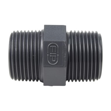 Mamelon double MM - Mâle fileté 3/4'' - PVC Pression