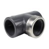 Té mixte 90° - 32 mm Femelle à coller / Femmelle taraudé 1'' - PVC Pression