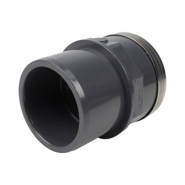 Embout mixte - 50/40 mm - Mâle/Femelle à coller - Taraudé 1''1/4 - PVC Pression