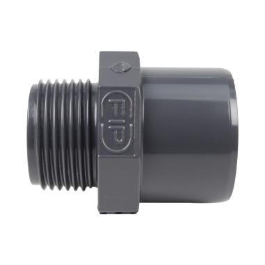 Embout mixte - 40/32 mm - Mâle/Femelle à coller - Fileté 1'' - PVC Pression