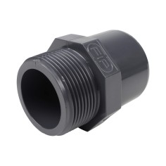 Embout mixte - 50/40 mm - Mâle/Femelle à coller - Fileté 1''1/2 - PVC Pression 2