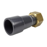 Douille de raccordement - 25 mm Femelle à coller / Femelle taraudée 3/4'' - Écrou laiton - PVC Pression