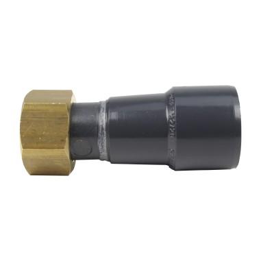 Douille de raccordement - 25 mm Femelle à coller / Femelle taraudée 3/4'' - Écrou laiton - PVC Pression
