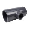Té réduit 90° - 40/20 mm - Femelle à coller - PVC Pression
