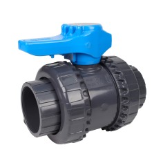 Vanne piscine - 63 mm - Femelle à coller - Joint EPDM - PVC pression