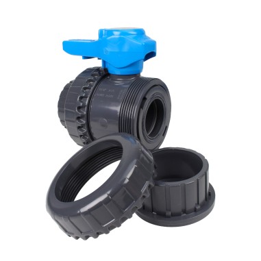 Vanne piscine - 63 mm - Femelle à coller - Joint EPDM - PVC pression