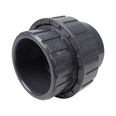 Union trois pièces - 75 mm - Femelle à coller - PVC Pression