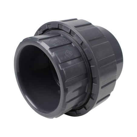 Union trois pièces - 75 mm - Femelle à coller - PVC Pression