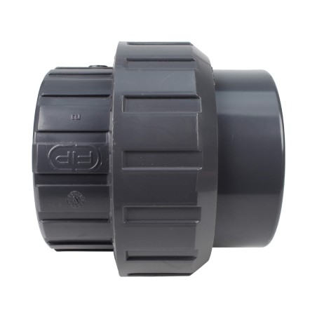 Union trois pièces - 75 mm - Femelle à coller - PVC Pression