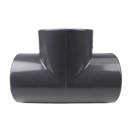 Té 90° égal  - 75 mm - Femelle à coller - PVC Pression