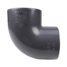 Coude 90° FF - 75 mm  - Femelle à coller - PVC pression 2