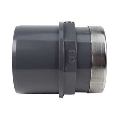 Embout mixte - 63/50 mm - Mâle/Femelle à coller - Taraudé 1''1/2 - PVC Pression