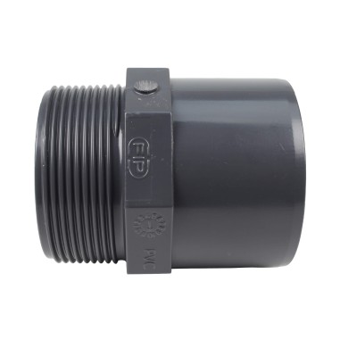Embout mixte - 63/50 mm - Mâle/Femelle à coller - Fileté 2'' - PVC Pression