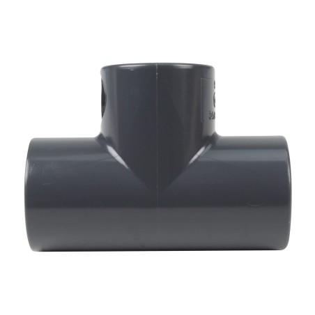 Té 90° égal  - 16 mm - Femelle à coller - PVC Pression