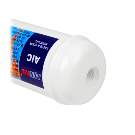 Cartouche en ligne charbon AIC-2S AQUAPRO 6'' taraudé 1/4''