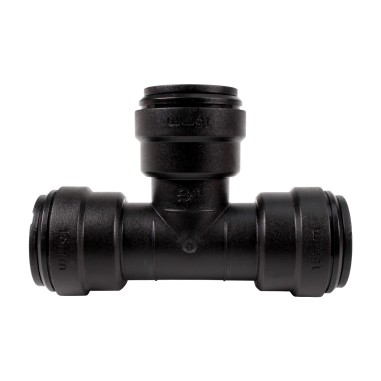 Té égale raccord rapide 15 mm 