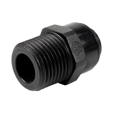 Union simple mâle fileté 1/2" - Raccord rapide 12 mm